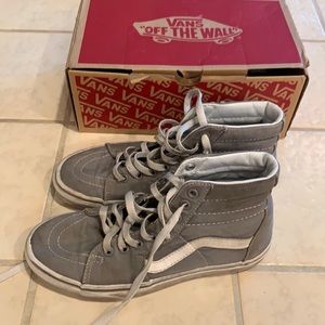Vans gray high top sneakers